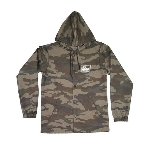 Box Logo Hooded Coaches Jacket Forest Camo-Jackets-Get Gnarly 