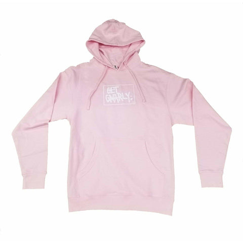 Box Logo Pullover Hoodie Classic Pink-Sweatshirt-Get Gnarly 