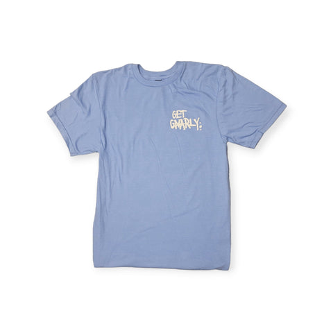 Core Logo Tee Plum Carolina Blue Mist-T-Shirts-Get Gnarly 