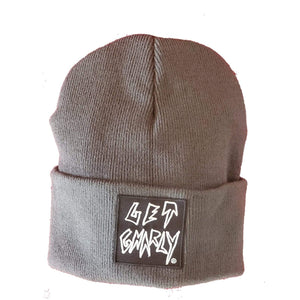 Get Gnarly Hollow Logo Dark Grey Beanie-Beanie-Get Gnarly 