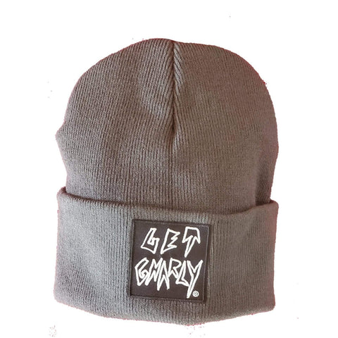 Get Gnarly Hollow Logo Dark Grey Beanie-Beanie-Get Gnarly 