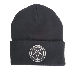 Get Gnarly Pentagram Black Beanie-Beanie-Get Gnarly 