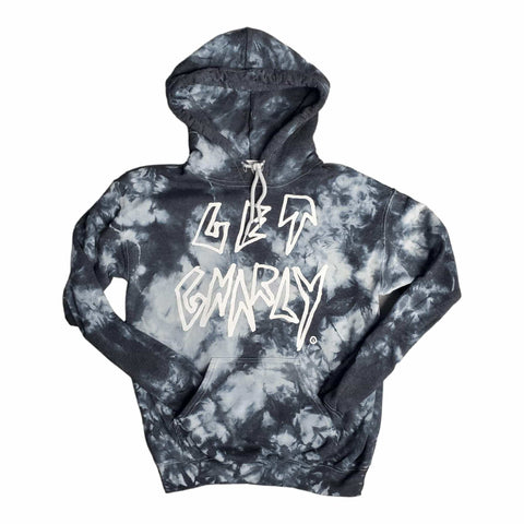 Get Gnarly Hollow Pullover Hoodie Tie Dye-Sweatshirt-Get Gnarly 