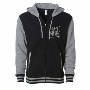 Get Gnarly Varsity Zip-Up Hoodie-Sweatshirt-Get Gnarly 