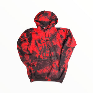 Pentagram Pullover Hoodie Crystal Tie Dye-Sweatshirt-Get Gnarly 