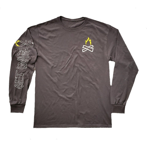 Bonfire Long Sleeve Tee-T-Shirts-Get Gnarly 