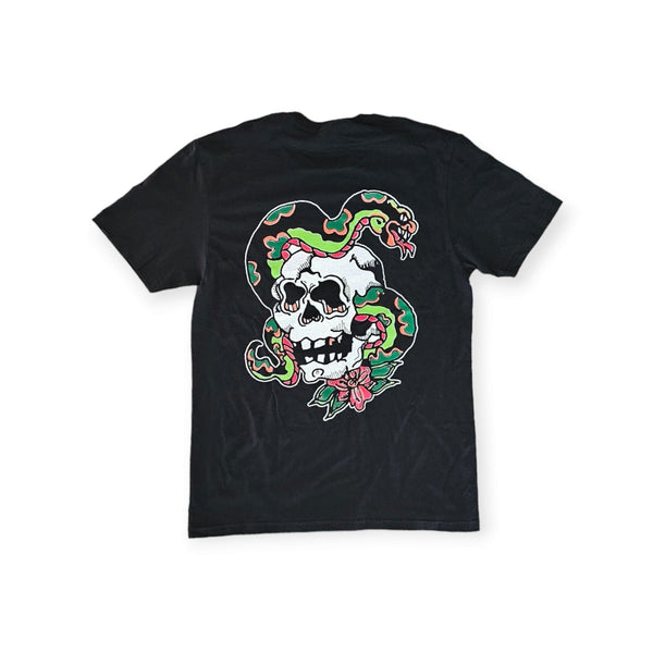 Jade Skull and Snake Tee-T-Shirts-Get Gnarly 