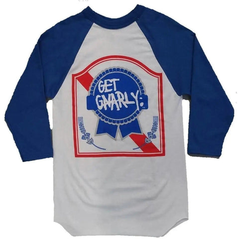 PBR Logo Baseball Tee-T-Shirts-Get Gnarly 