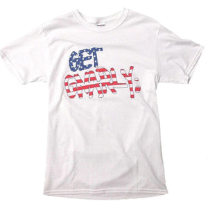 Merica' Logo Tee White-T-Shirts-Get Gnarly 