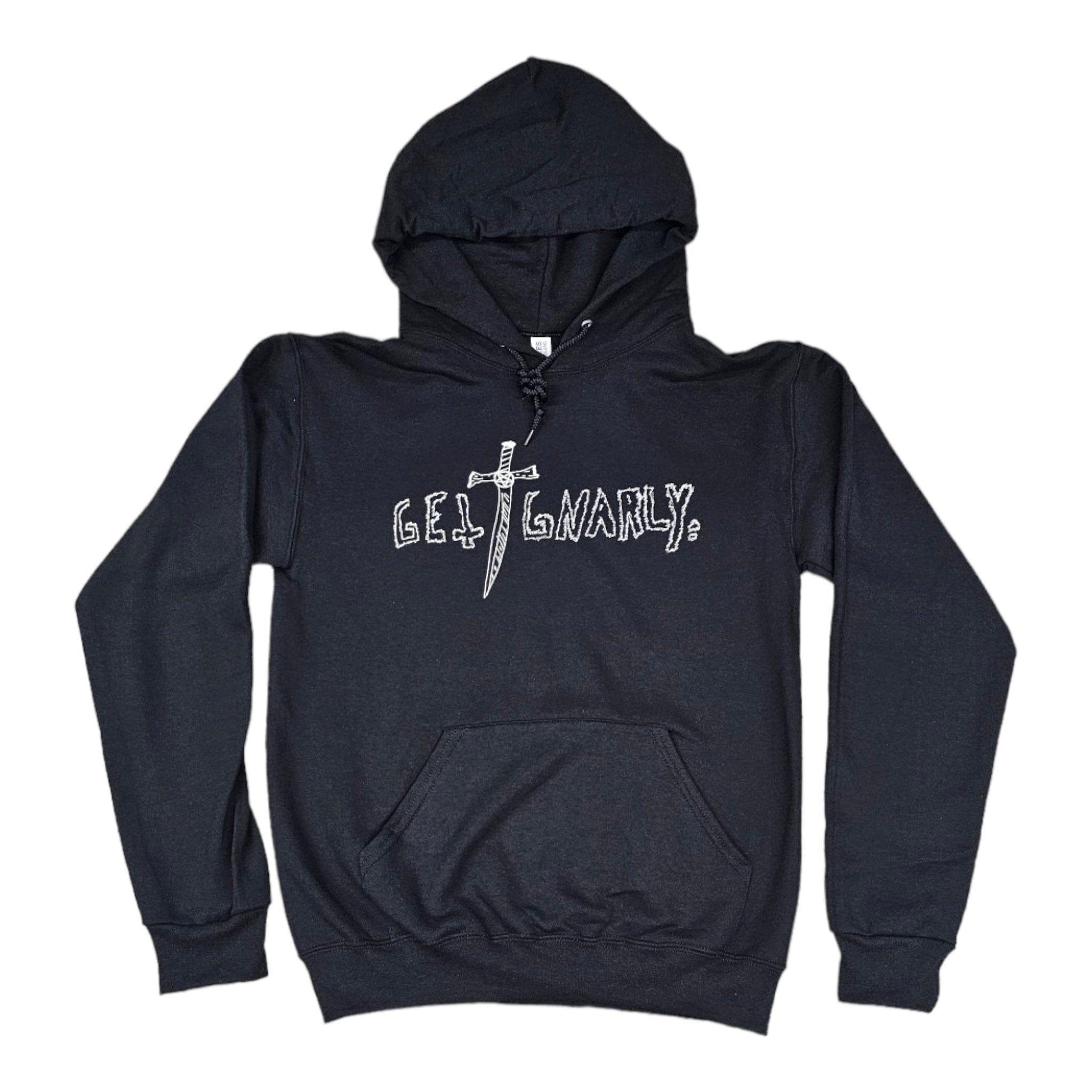 Pentagram Dagger Pullover Hoodie-Sweatshirt-Get Gnarly 