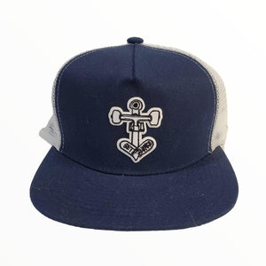 Skateboard Anchor Trucker Hat Navy/White-Hat-Get Gnarly 