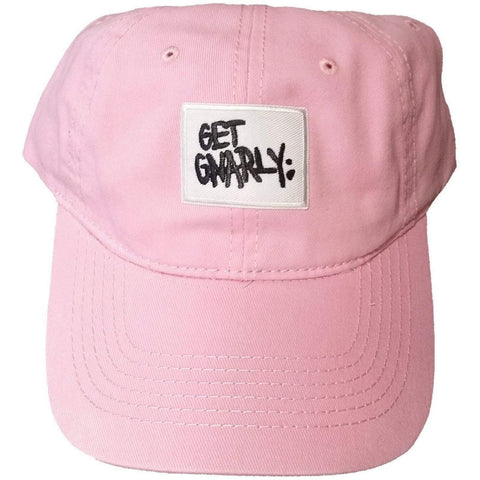 White Box Logo Dad Hat Classic Pink-Hat-Get Gnarly 