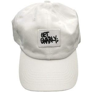 White Box Logo Dad Hat White-Hat-Get Gnarly 
